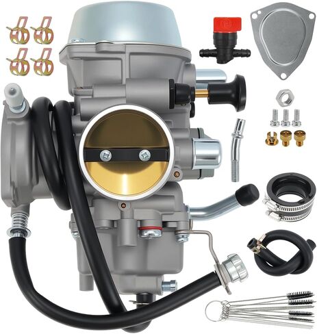 YFM660 Carburetor Fits for Yamaha Grizzly 600 1998-2001 YFM600, 2002-2008 YFM660 600 4-Stroke Engine ATV Carburetor, Replace PD42J 1UY-14451-00-00 with Intake Manifold in Saudi Arabia