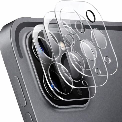 Mizi [3 Pack Camera Lens Protector for iPad Pro11/13 2024, Pro 12.9/11 Inch (2022/2021/2020) Case Friendly 9H Anti-Scratch Tempered Glass, HD Clarity, 3D Full Coverage in Kuwait