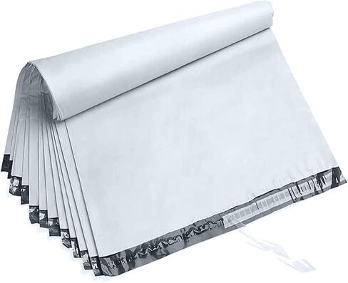 OausTect 14" x 17" White Poly Mailers Large Shipping Bags,100 Pcs Shipping Envolopes with Strong Self-sealing Adhesive Waterproof and Tear-Proof in Saudi Arabia