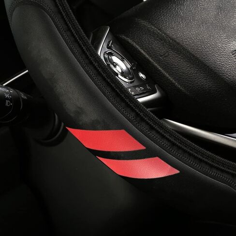 Leather Steering Wheel Cover Compatible with Challenger Charger Avenger Ram Universal Size in Kuwait