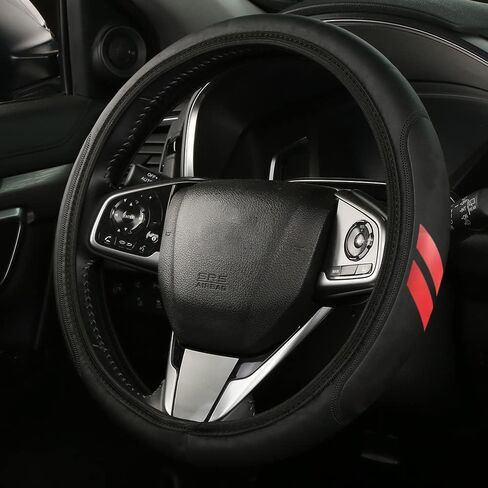 Leather Steering Wheel Cover Compatible with Challenger Charger Avenger Ram Universal Size in Kuwait
