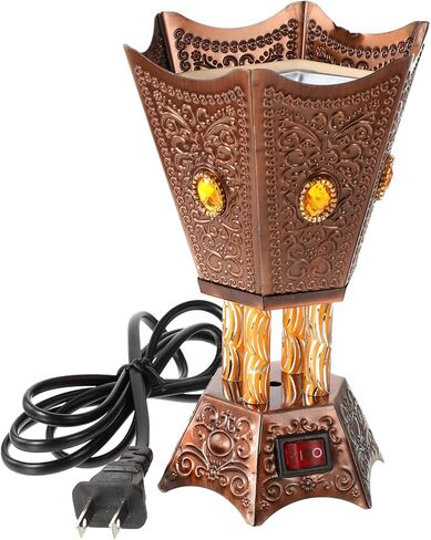 Electric Incense Burner Metal Bakhoor Burner Middle Eastern Style Tabletop Electric Censer for Home Office Yoga Spa Decor in Saudi Arabia