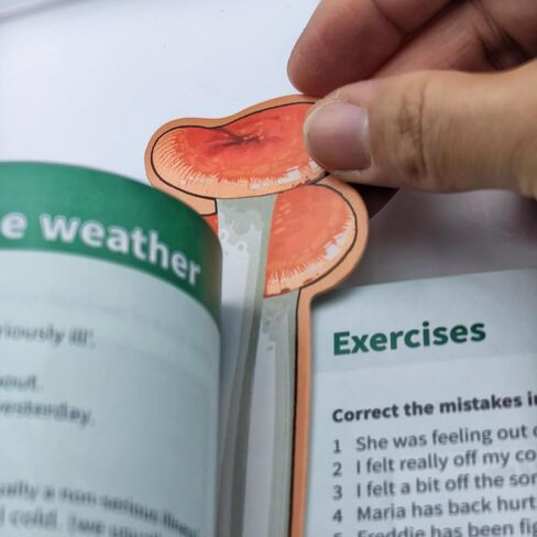 30-Pack Cute Mushroom Bookmarks for Reading — 5.9in Aesthetic Mushroom Paper Bookmarks for Kids, Book Marks Gift for Students and Readers in Saudi Arabia