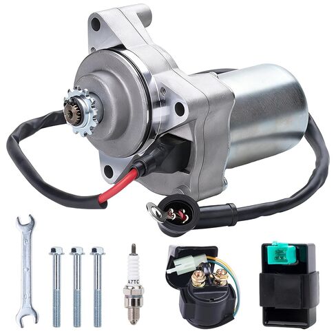 3 مسامير بداية لـ 50cc 70cc 90cc 100cc 110cc 125cc 4 السكتة الدماغية رباعية العجلات ATVs Taotao SSR Roketa Go Karts Dirt Pit Bike Sandrail Jonway SunL ​​Dune Buggy Sandrail Coolster W/Relay & CDI & Spark Plug in Kuwait