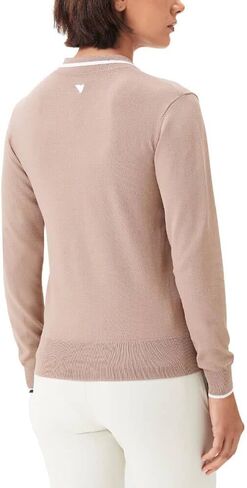 Tan Knit Ella Top by Macade Golf in Saudi Arabia