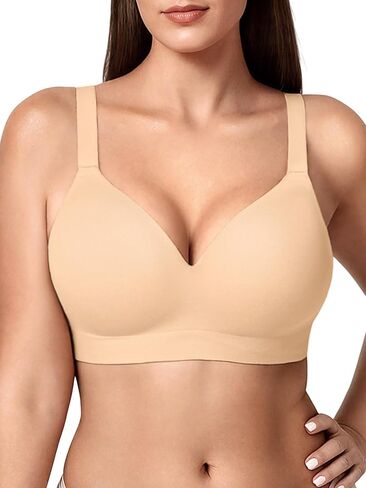 Wireless Bras for Women No Underwire with Support - S-3XL Comfortable Full Coverage Seamless Plus Size Bralette in Saudi Arabia