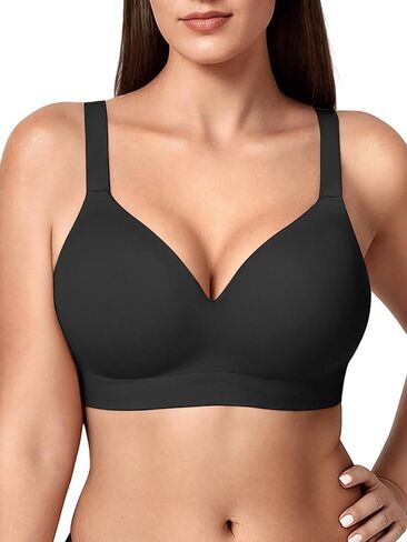 Wireless Bras for Women No Underwire with Support - S-3XL Comfortable Full Coverage Seamless Plus Size Bralette in Saudi Arabia