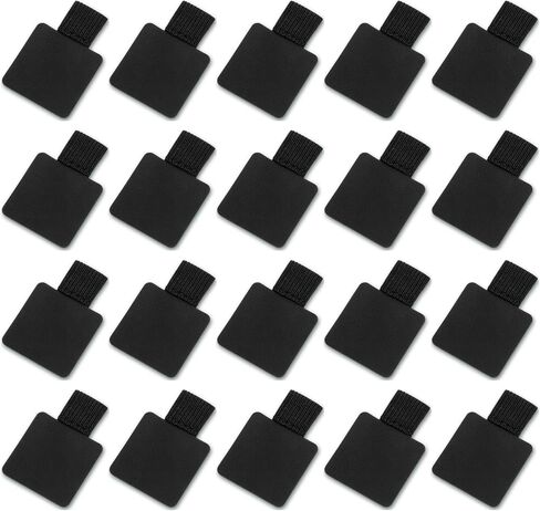 20 قطعة من حامل حلقة القلم للكمبيوتر المحمول، حلقة قلم لاصقة جلدية للكمبيوتر المحمول، حامل أقلام رصاص مرن لأجهزة الكمبيوتر المحمولة والمجلات والتقويمات ومخطط الكتاب المقدس (أسود) in Kuwait