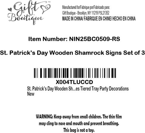 St. Patrick’s Day Wooden Shamrock Signs Set of 3 Sizes Green Clover Sign Decor for Tabletop Shelf Mantel Centerpieces Tiered Tray Party Decorations in Saudi Arabia