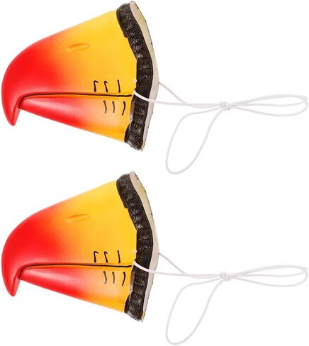 Toyvian Realistic Parrot Beak Nose Prop for Cosplay Party Halloween Animal Costume Lightweight Vinyl Bird Nose Accessory in Saudi Arabia