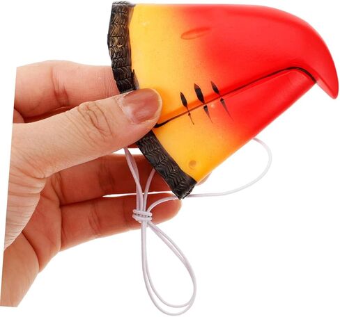 Toyvian Realistic Parrot Beak Nose Prop for Cosplay Party Halloween Animal Costume Lightweight Vinyl Bird Nose Accessory in Saudi Arabia