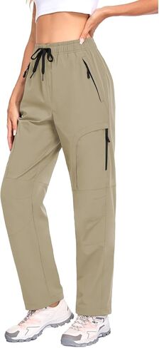 Women's Hiking Pants - UPF 50+ Water-Resistant, Breathable, Quick-Dry with 5 Pockets - Outdoor Trail, Travel in Saudi Arabia