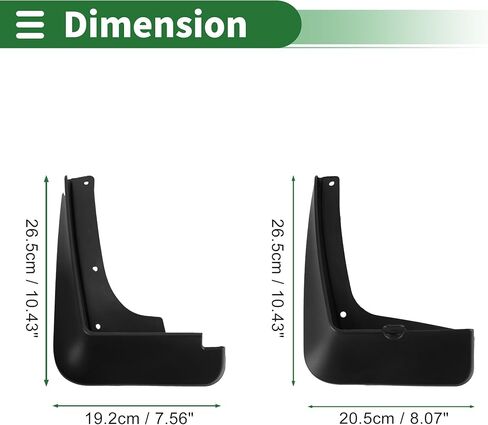 Motoforti Mud Flaps Splash Guards Mud Guards for Hyundai Tucson 2015-2016 W/Mount Accessories in Saudi Arabia
