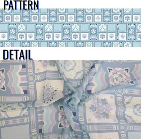 Korean Traditional Pattern Scarf, Lightweight Shawl for Women, Cultural Heritage Design in Saudi Arabia