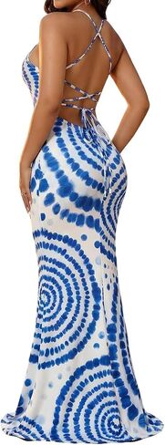 EDITCOZY المرأة مثير Bodycon ماكسي فساتين السباغيتي حزام عارية الذراعين طويل زلة فستان صيفي حفلة عطلة الشاطئ in Kuwait