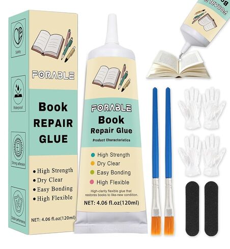 Book Glue, Dries Clear & Flexible Book Binding Glue Adhesive for Bookbinding and Book Repair, Paper Crafts, Collages, Framing 15ml * 2Pack in Saudi Arabia