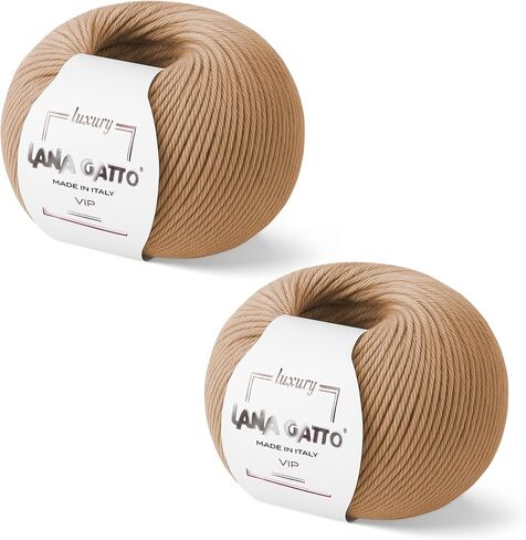 خيوط الكشمير وصوف ميرينو الفاخر للحياكة اليدوية والكروشيه، صنع في إيطاليا (أزرق فاتح - 4010، 2) in Kuwait