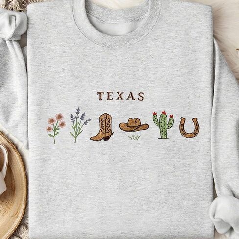 Sweatshirts Graphic for Womens Cactus Desert Print Crew Neck Long Sleeve Tops Fall Winter Hoodies Y2k Trendy Clothes in Saudi Arabia