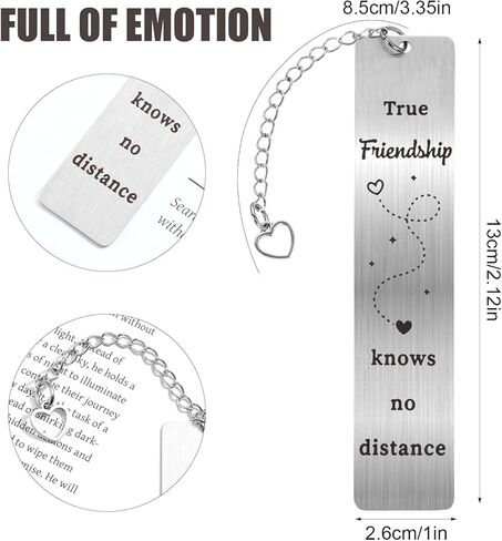 أفضل هدايا مرجعية لصديق للنساء، علامة كتاب معدنية لقراءة هدايا محبي الكتب، أفضل صديق لعيد الميلاد وعيد الميلاد لمسافات طويلة هدية صداقة للنساء من أفضل الأصدقاء الذين يغادرون in Kuwait