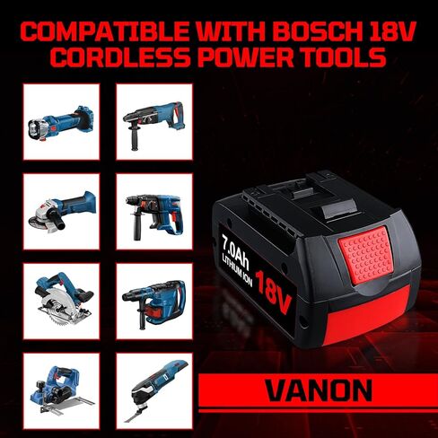 2Pack Li-ion 6.0Ah BAT610G BAT609 Replace for Bosch 18V Battery BAT609G BAT618 BAT618G BAT619 BAT619G BAT622 BAT620-2PK SKC181-202L in Kuwait