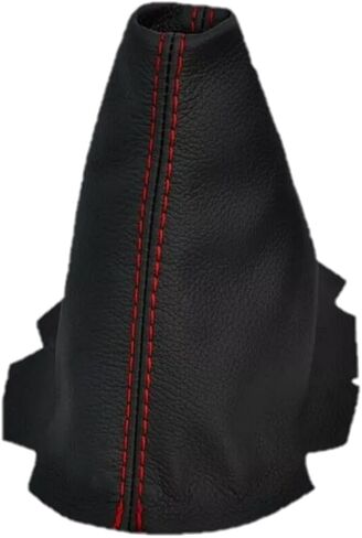 غطاء حذاء من الجلد الطبيعي متوافق مع شيفروليه كورفيت C6 2005 2006 2007 2008 2009 2010 2011 2012 2013 (صنع في الولايات المتحدة الأمريكية) (أحمر، تلقائي) in Saudi Arabia