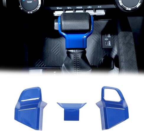 غطاء فرامل اليد لناقل حركة السيارة متوافق مع Toyota Tacoma 2024 2025 2026/Toyota Tundra/Sequoia 2022 2023 2024 2025، مجموعة غطاء مقبض ناقل الحركة (ألياف الكربون الأسود) in Saudi Arabia