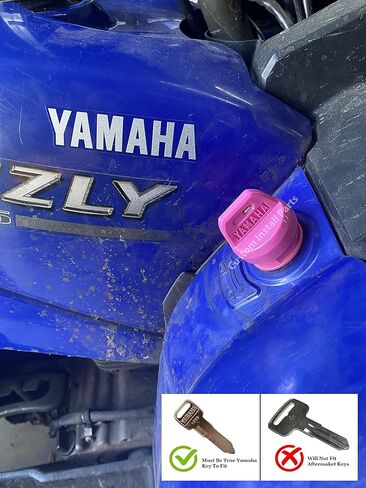 Pink Color Coded Rubber Key Switch Cover Cap and Ignition Nut Compatible with Yamaha ATV 1991-2021 in Saudi Arabia