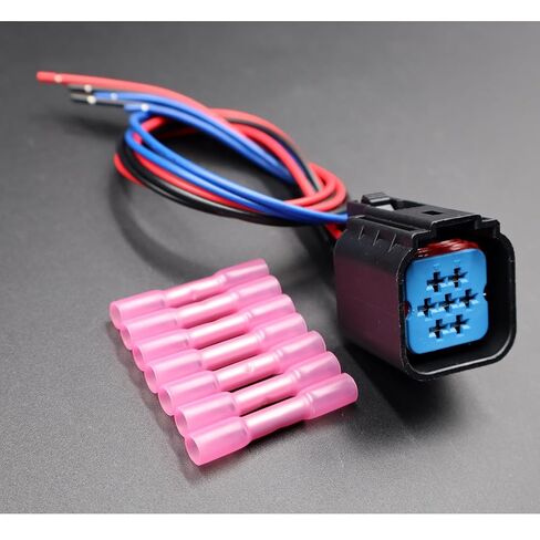 7-Pin Headlight Headlamp Connector Pigtail Compatible with 2005-2011 Lincoln Town Car Wire Plug Harness AY1005 in Saudi Arabia