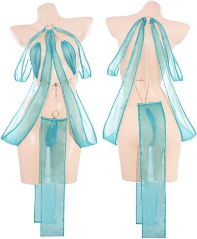 فستان رقص شرقي عربي مثير للنساء ملابس داخلية زي أنيمي زي ليالي شيونغسام فتحة عالية لطيف وغريب لعب الأدوار حمالة صدر تنورة طويلة مجموعة in Kuwait