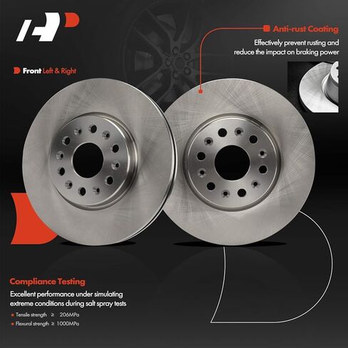 A-Premium 12.64 inch (321mm) Front Vented Disc Brake Rotors Compatible with Select Chevrolet, GMC and Buick Models - Traverse 2018/2021-2023, Blazer 2019-2023, Acadia 2017-2021, Enclave, 2-PC Set in Saudi Arabia