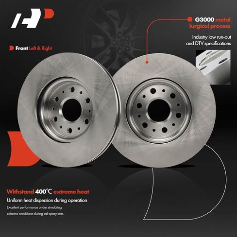 A-Premium 12.64 inch (321mm) Front Vented Disc Brake Rotors Compatible with Select Chevrolet, GMC and Buick Models - Traverse 2018/2021-2023, Blazer 2019-2023, Acadia 2017-2021, Enclave, 2-PC Set in Saudi Arabia