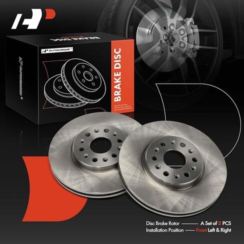 A-Premium 12.64 inch (321mm) Front Vented Disc Brake Rotors Compatible with Select Chevrolet, GMC and Buick Models - Traverse 2018/2021-2023, Blazer 2019-2023, Acadia 2017-2021, Enclave, 2-PC Set in Saudi Arabia