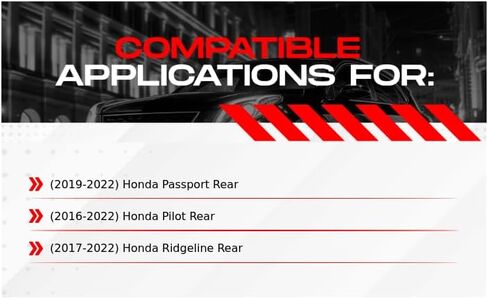 R1 Concepts Rear Brake Rotor Kit |Brake Rotors| Brake Disc|fits 2016-2022 Honda Passport, Pilot, Ridgeline in Saudi Arabia