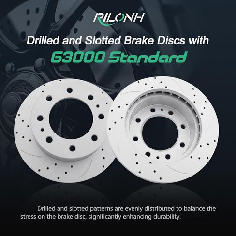 دوارات فرامل قرصية أمامية محفورة ومشقوقة 55062 12.79 بوصة / 324.9 ملم مناسبة لسيارة CHEVROLET CHEVY EXPRESS 3500 4500، SILVERADO 3500 3500 HD | جي إم سي سافانا 3500 4500, سييرا 3500, كلاسيك, HD in Kuwait