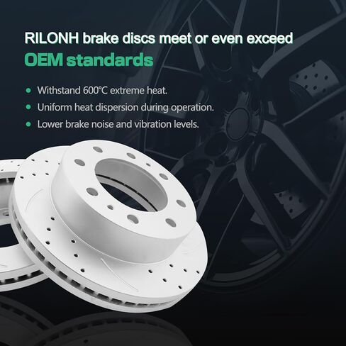 دوارات فرامل قرصية أمامية محفورة ومشقوقة 55062 12.79 بوصة / 324.9 ملم مناسبة لسيارة CHEVROLET CHEVY EXPRESS 3500 4500، SILVERADO 3500 3500 HD | جي إم سي سافانا 3500 4500, سييرا 3500, كلاسيك, HD in Kuwait