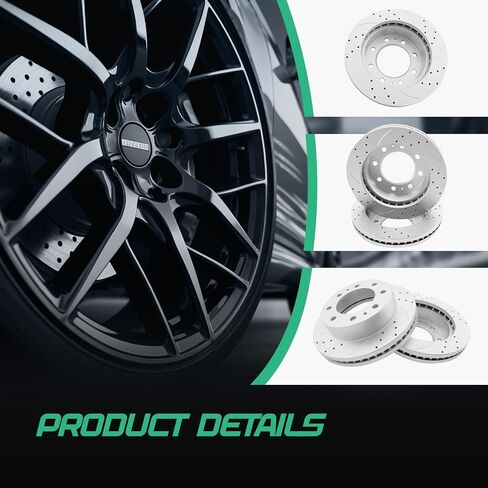 دوارات فرامل قرصية أمامية محفورة ومشقوقة 55062 12.79 بوصة / 324.9 ملم مناسبة لسيارة CHEVROLET CHEVY EXPRESS 3500 4500، SILVERADO 3500 3500 HD | جي إم سي سافانا 3500 4500, سييرا 3500, كلاسيك, HD in Kuwait