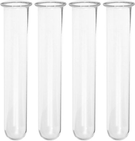 4pcs Clear Test Tubes for Cutting Plant Glass Propagation Tubes for Hydroponic Plants, Flowers, Home Office Wall Decor in Saudi Arabia