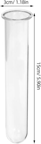 4pcs Clear Test Tubes for Cutting Plant Glass Propagation Tubes for Hydroponic Plants, Flowers, Home Office Wall Decor in Saudi Arabia