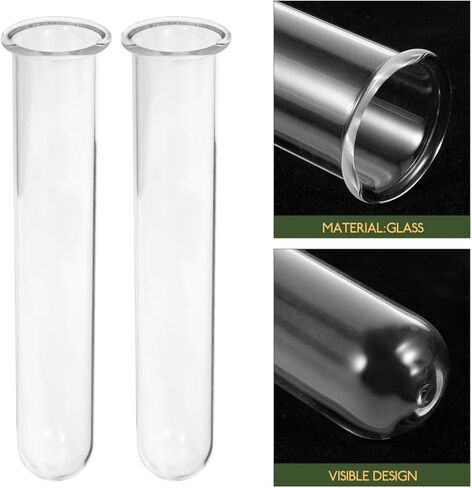 4pcs Clear Test Tubes for Cutting Plant Glass Propagation Tubes for Hydroponic Plants, Flowers, Home Office Wall Decor in Saudi Arabia