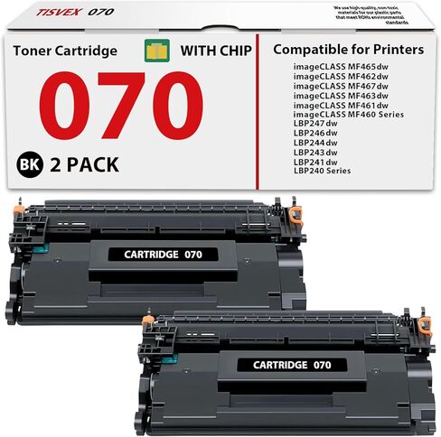 070 Toner Cartridge Compatible for Canon 070 Toner Cartridge 070H Toner Cartridge CRG070 CRG070H for imageCLASS MF465dw MF462dw LBP246dw LBP247dw 2 Pack in Kuwait