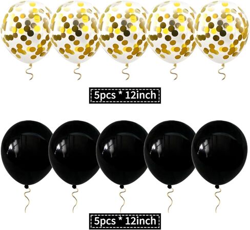 بداية فصل جديد، مجموعة إكليل معلقة من الذهب الأسود اللامع مع بالونات خلفية الرايات لتوديع التخرج بعيدًا، زينة حفلات التقاعد السعيدة، لوازم احتفالات البالغين in Kuwait