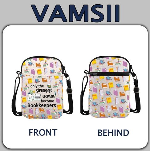 VAMSII Bookkeeper Crossbody Bag Bookkeeper Appreciation Gifts Accounting Student Gifts in Saudi Arabia