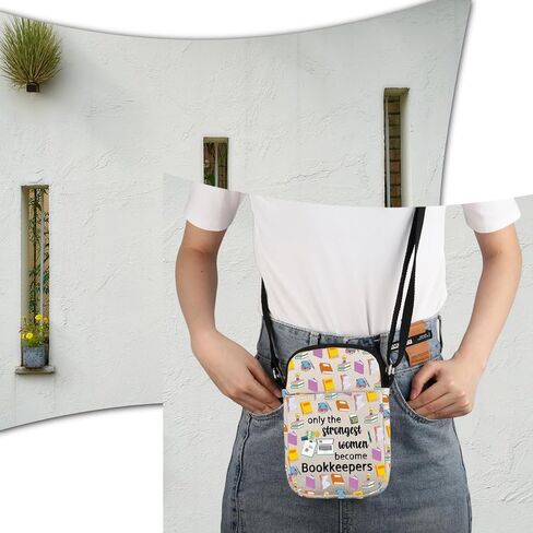 VAMSII Bookkeeper Crossbody Bag Bookkeeper Appreciation Gifts Accounting Student Gifts in Saudi Arabia