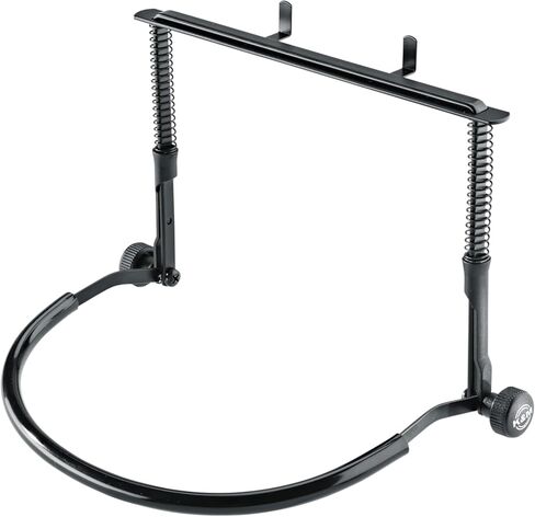 K&M Konig & Meyer Harmonica Holder - Industry Standard - Hands Free Harp Neck Brace - Sturdy Adjustable Frame - German Made - Black - 2 Pack of 16410.000.11 in Kuwait