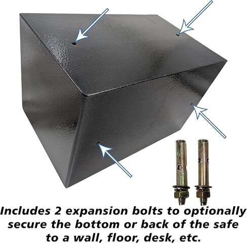 خزنة إلكترونية مع لوحة مفاتيح رقمية، قم ببرمجة دبوس مكون من 3 إلى 8 أرقام، وتتضمن مفتاحين للطوارئ ومسامير تثبيت، صندوق قفل يعمل بالبطارية - EX ELECTRONIX EXPRESS in Kuwait