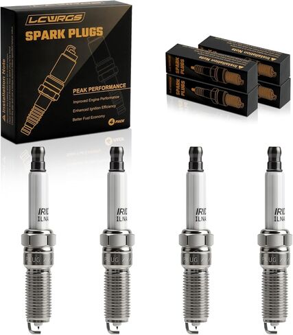4 Pack Iridium Platinum Spark Plugs 91970 ILNAR8B7G Fit for Chevy Cruze Malibu Equinox Buick Cascada Encore GMC Terrain 2016 2017 2018 2019 2020 1.4 1.5 1.6 L4 in Saudi Arabia