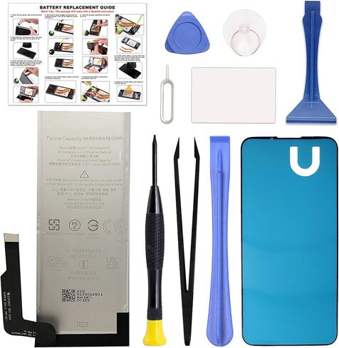 متوافق مع بطارية Google Pixel 5A 5G البديلة (ليست لـ 4G) G27FU (ترقية جديدة) مع تعليمات التثبيت ومجموعة أدوات الإصلاح G1F8F، G4S1M in Kuwait