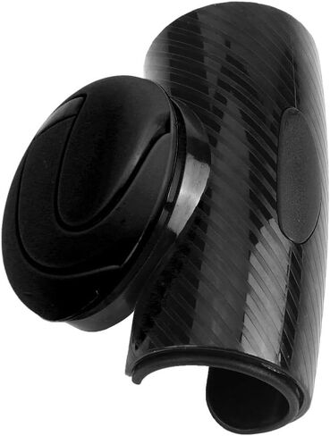Haofy Steering Wheel Assist Knob Ergonomic Metal Alloy Spinner with Protective Rubber Pad, Bearing Mounted for Easy Parking Universal Fit for Cars Trucks RVs Driving Aid for Arthritis (Black) in Saudi Arabia