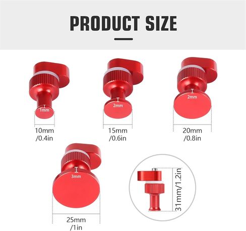 WHDZ Paintless Dent Repair Kit Slide Hammer with 4 Pieces Lockable Aluminum Puller Tab Auto Body Dent Removal Tool in Kuwait