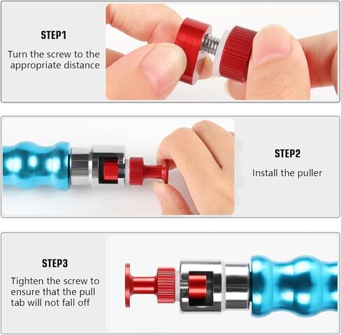 WHDZ Paintless Dent Repair Kit Slide Hammer with 4 Pieces Lockable Aluminum Puller Tab Auto Body Dent Removal Tool in Kuwait